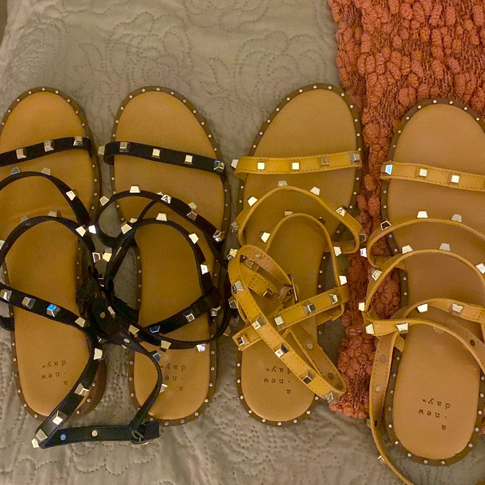 A new day studded sandals